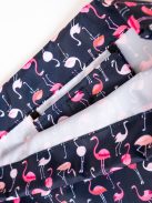 Sac gimnastică, imprimeu flamingo, albastru - Heavy Tools Elbo25