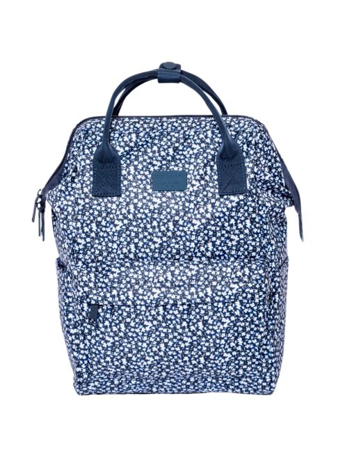 Rucsac femei, imprimeu floral, albastru - Heavy Tools Estok25