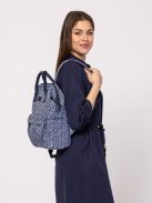 Rucsac femei, imprimeu floral, albastru - Heavy Tools Estok25