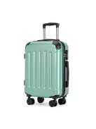 Troler cabină și troler mediu cu 4 roți, verde mentă - Bontour Vertical