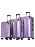 Set troler din 3 piese, 4 roți, mov - Bontour Vertical