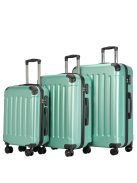 Set troler din 3 piese, 4 roți, verde mentă - Bontour Vertical
